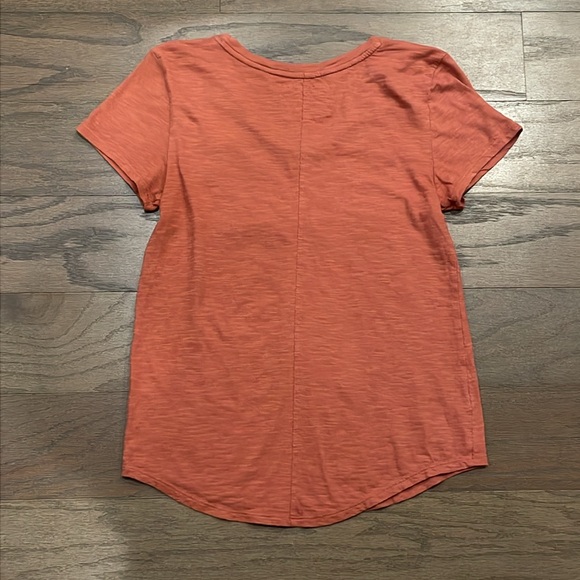 LOFT Orange Vintage Soft Short Sleeve Tee - Size XS - Picture 2 of 6